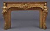 LOUIS XV-STYLE GILT CAST-IRON