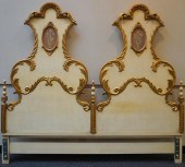LOUIS XV STYLE GILT DECORATED