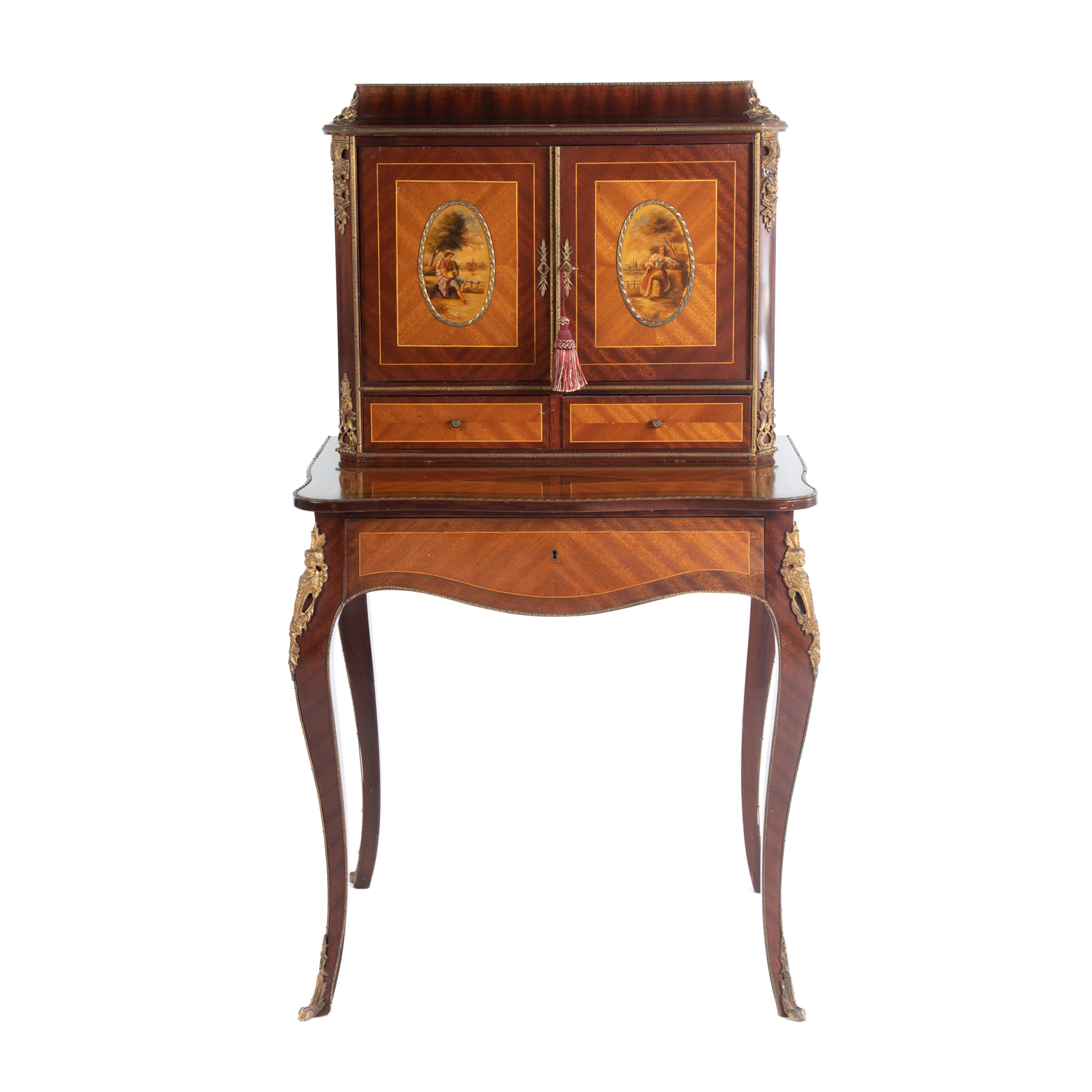 LOUIS XV STYLE GILT METAL MOUNTED