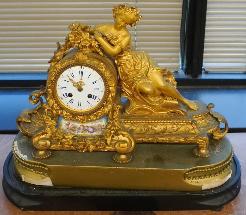 LOUIS XV STYLE GILT METAL FIGURAL