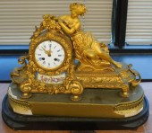 LOUIS XV STYLE GILT METAL FIGU