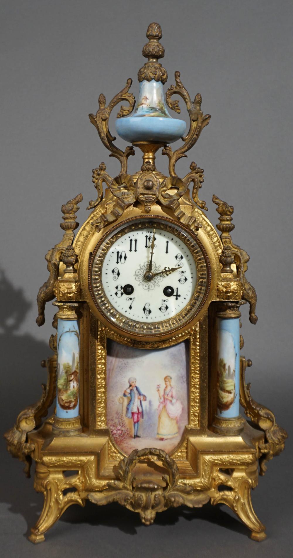 LOUIS XV STYLE GILT METAL AND
