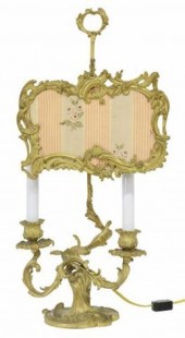 LOUIS XV STYLE GILT METAL CAND