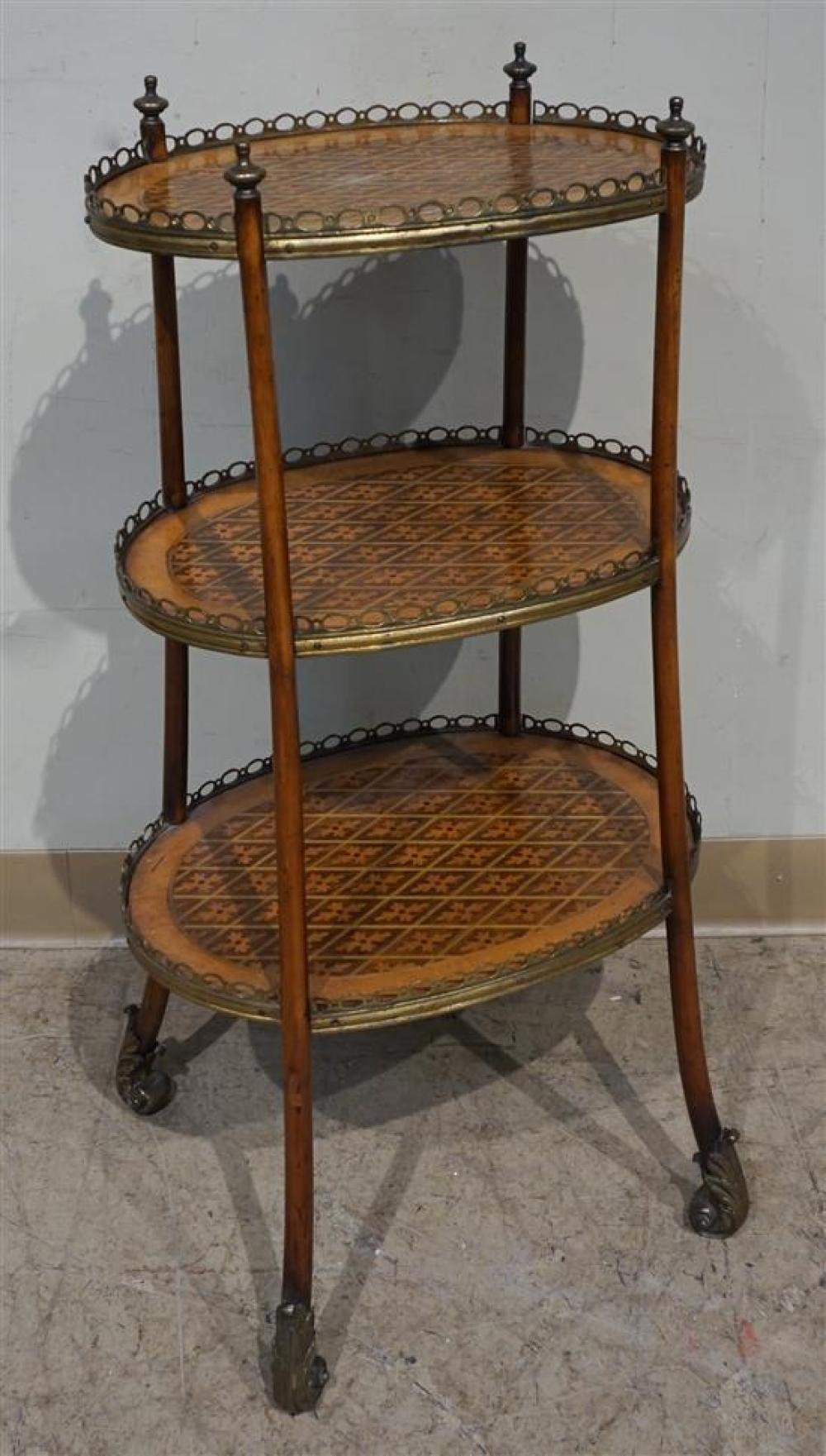 LOUIS XV STYLE GILT METAL MOUNTED