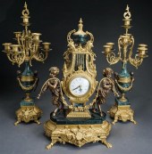 LOUIS XV STYLE GILT METAL AND