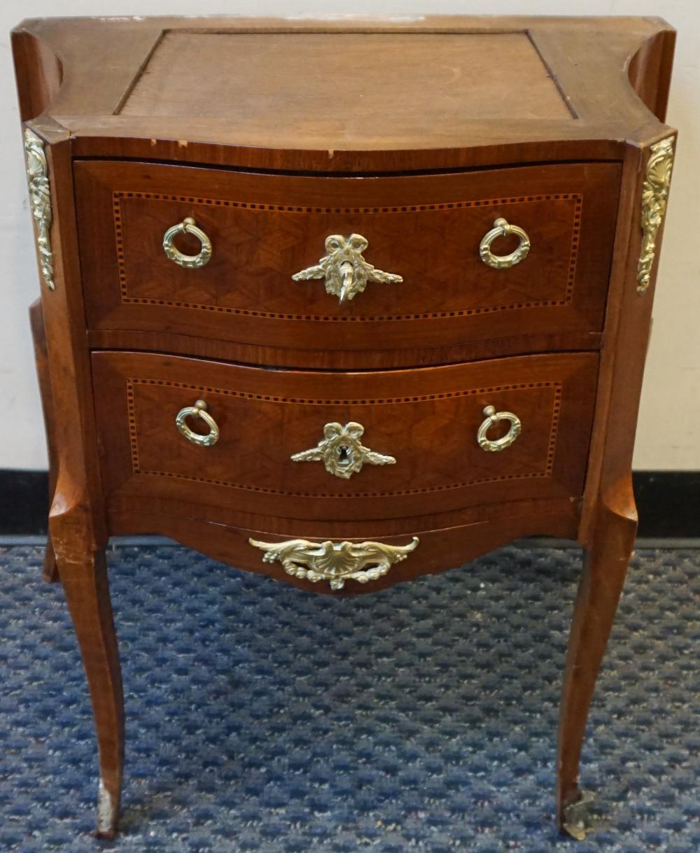 LOUIS XV STYLE GILT METAL MOUNTED