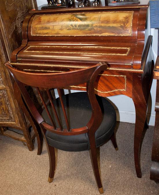 Louis XV style gilt-metal-mounted