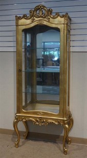 LOUIS XV STYLE GILT PAINTED CU