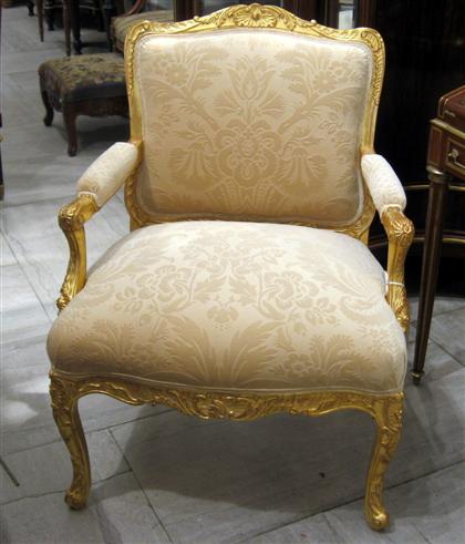 Louis XV style gilt painted