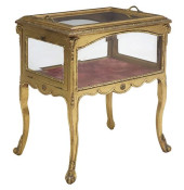 LOUIS XV STYLE GILT-PAINTED BI