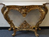 LOUIS XV STYLE GILTWOOD AND WH
