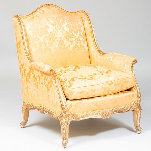 LOUIS XV STYLE GILTWOOD BERGÃ¨RE