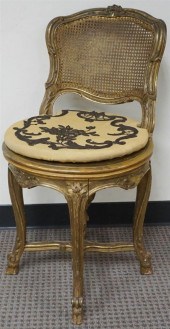 LOUIS XV STYLE GILTWOOD CANE R