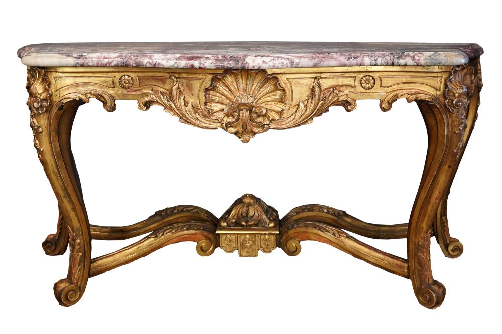 LOUIS XV STYLE GILTWOOD CONSOLE
