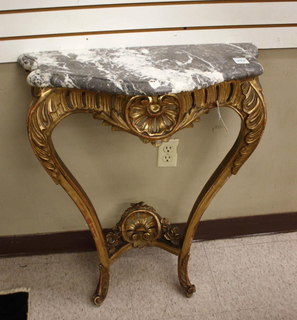 LOUIS XV STYLE GILTWOOD CONSOLE