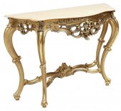 LOUIS XV STYLE GILTWOOD CONSOL