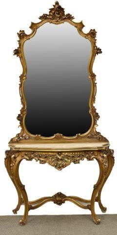 LOUIS XV STYLE GILTWOOD CONSOLE
