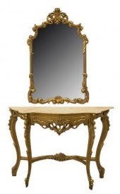 LOUIS XV STYLE GILTWOOD CONSOL