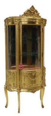 LOUIS XV STYLE GILTWOOD CURVED