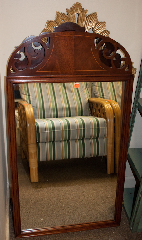 Louis XV style giltwood mirror