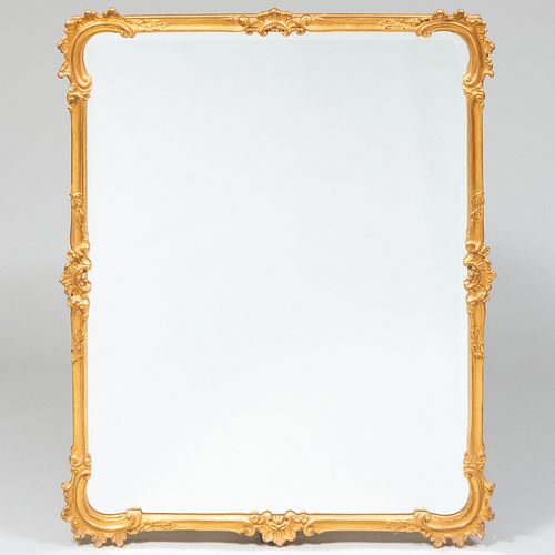 LOUIS XV STYLE GILTWOOD MIRROR,