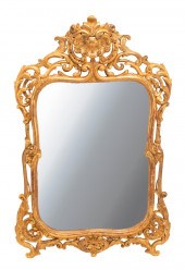 LOUIS XV-STYLE GILTWOOD MIRROR
