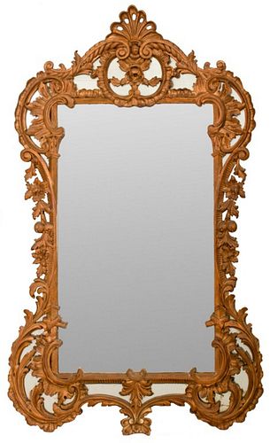 LOUIS XV STYLE GILTWOOD MIRRORLouis