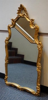 LOUIS XV STYLE GILTWOOD MIRROR