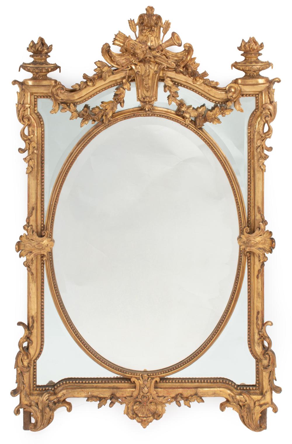 LOUIS XV-STYLE GILTWOOD MIRRORLouis