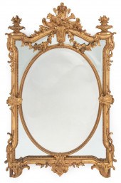 LOUIS XV-STYLE GILTWOOD MIRROR