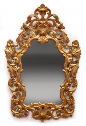 LOUIS XV-STYLE GILTWOOD MIRROR