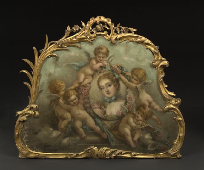 Louis XV-Style Giltwood Supra Porta