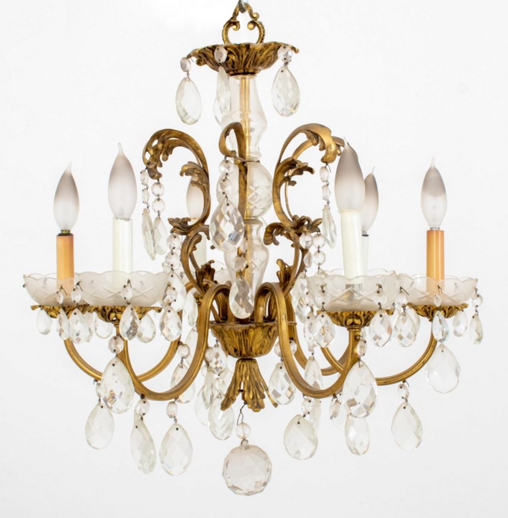 LOUIS XV STYLE GLASS BALUSTER SIX