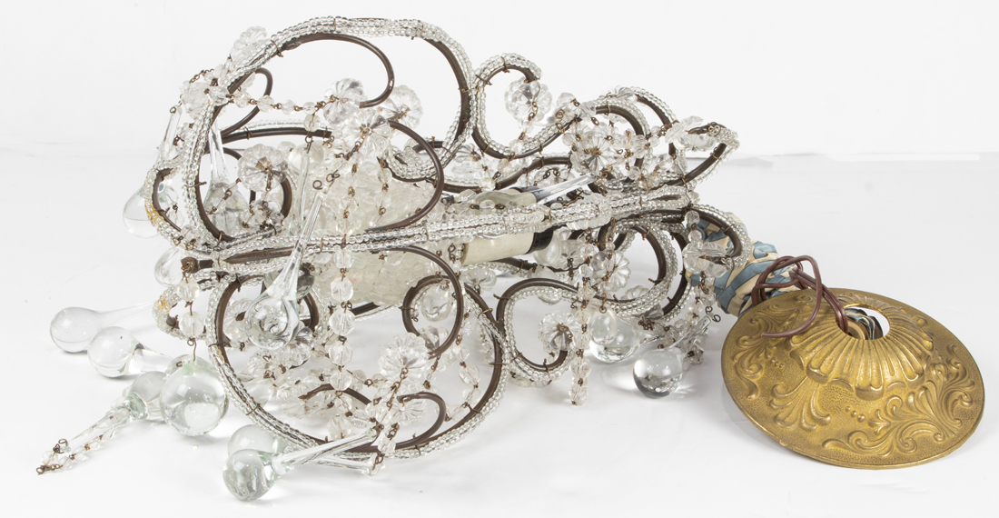 LOUIS XV STYLE GLASS BEAD AND