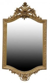 LOUIS XV STYLE GOLD TONE BEVEL