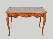 LOUIS XV STYLE GREEN LEATHER I