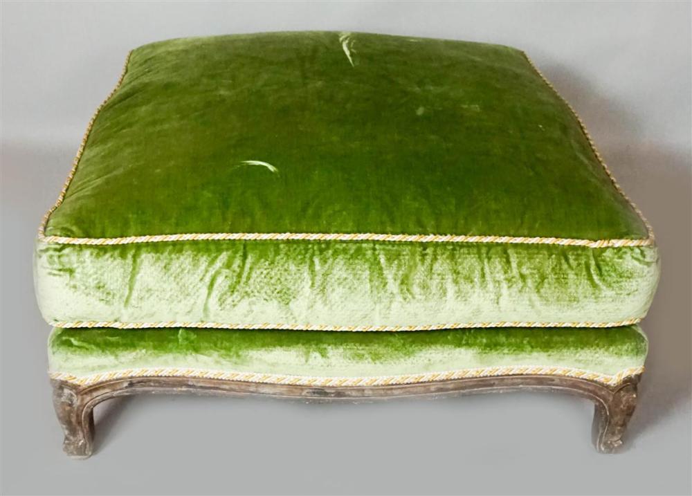 LOUIS XV STYLE GREEN SILK VELVET