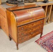 LOUIS XV STYLE INLAID CYLINDER