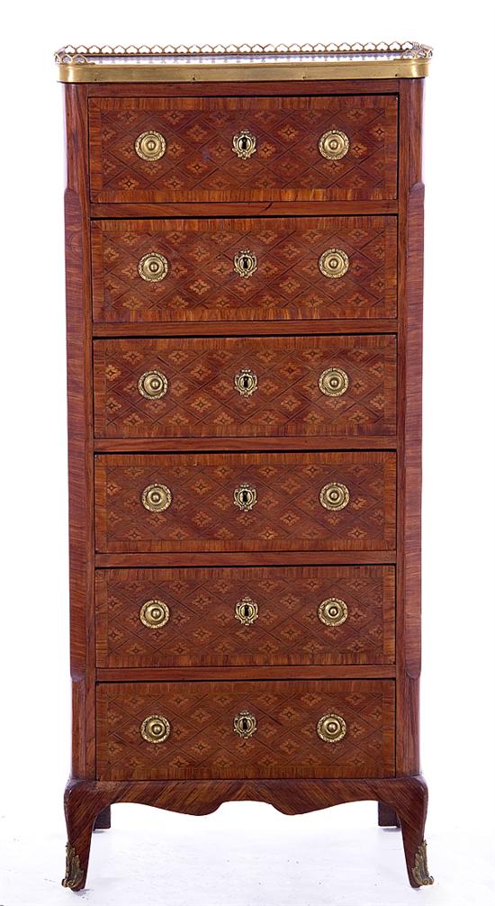 Louis XV style inlaid kingwood