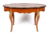 LOUIS XV STYLE INLAID PARLOR T