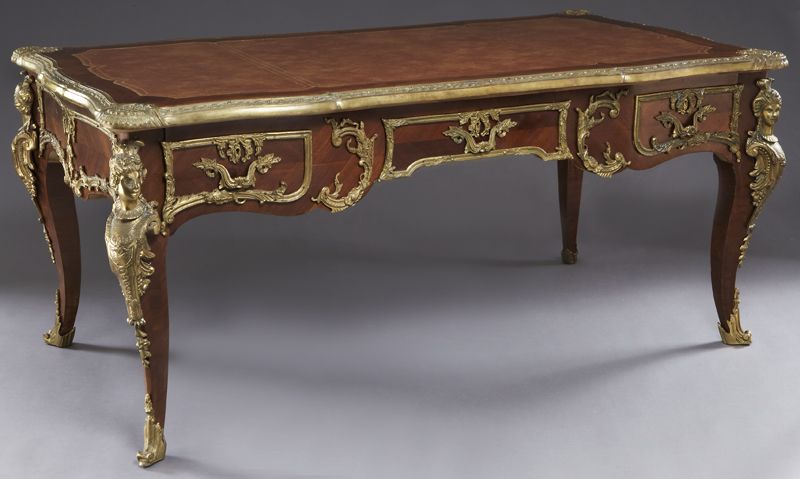 Louis XV style kingwood desk with