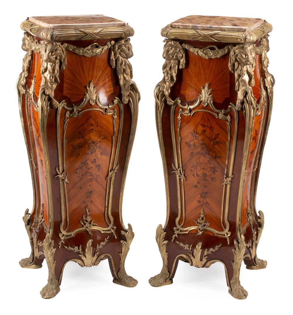 LOUIS XV-STYLE KINGWOOD MARQUETRY