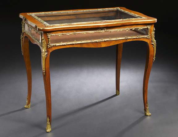 Louis XV-Style Kingwood Vitrine