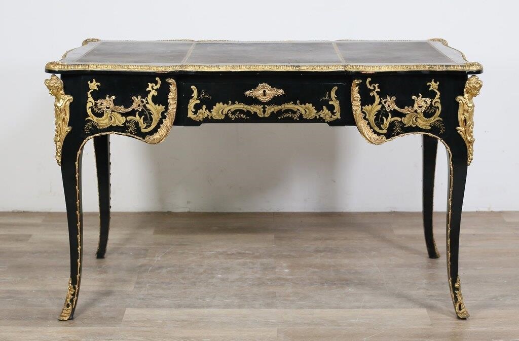 LOUIS XV STYLE LACQUERED BUREAU