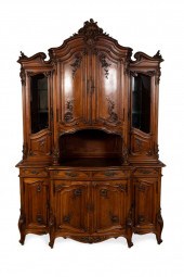 LOUIS XV STYLE LARGE CARVED WO