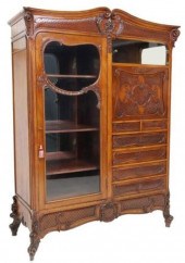 LOUIS XV STYLE LATTICE CARVED