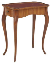 LOUIS XV STYLE LEATHER-INSET L