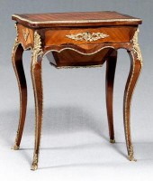 Louis XV style lift top vanity