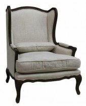 LOUIS XV STYLE LINEN UPHOLSTER