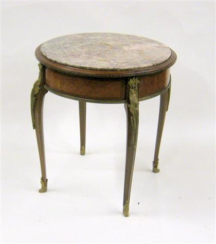 Louis XV style mahogany and gilt